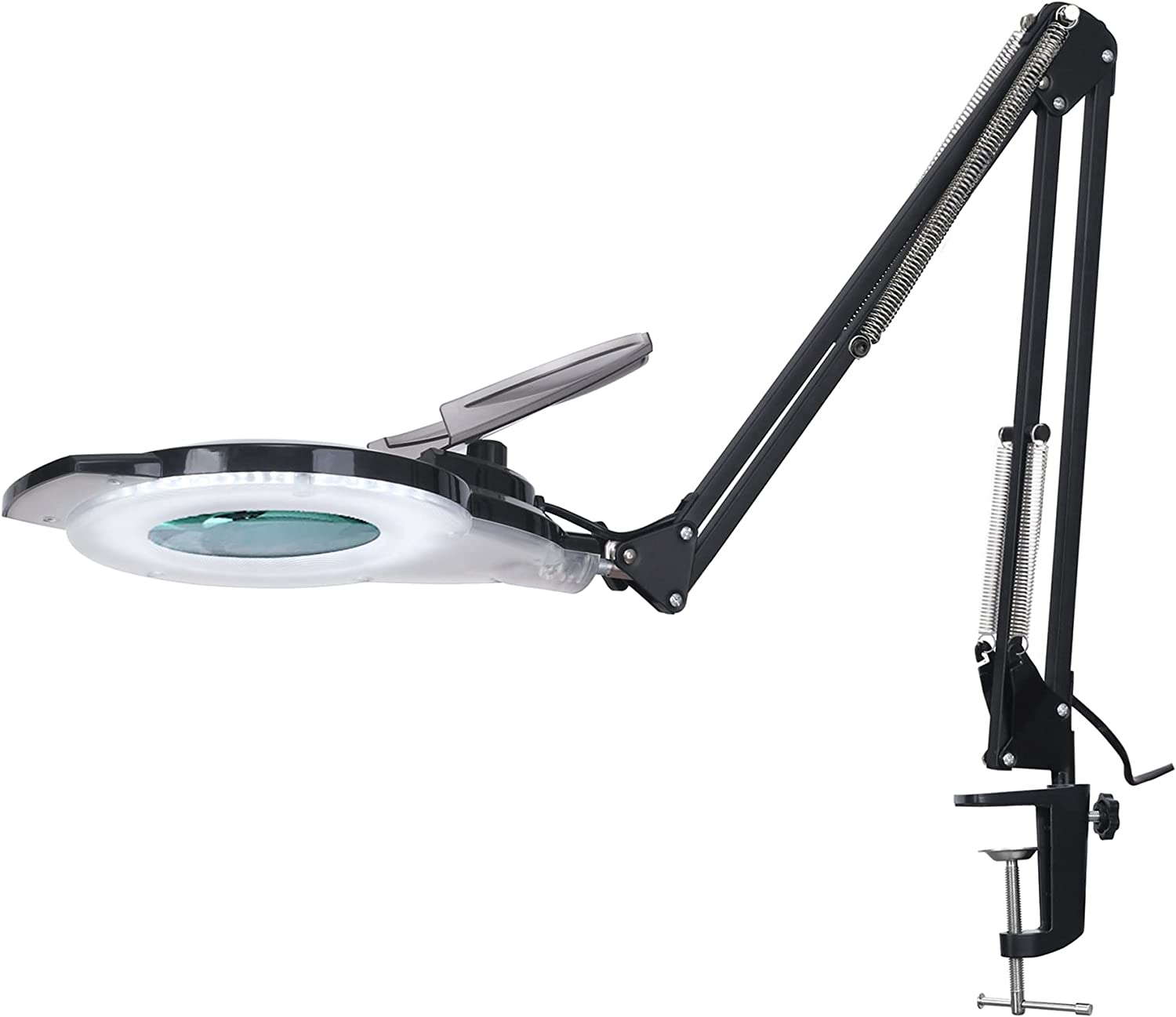ADDIE KIRKAS 2 Dimmable 5-DiopterLED Magnifying Lamp with Clamp