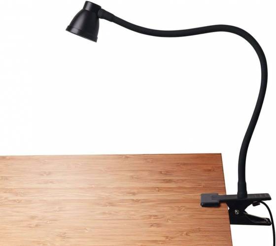 CeSunlight Clamp Desk Lamp, Clip on Reading Light, 3000-6500K Adjustable Color Temperature, 6 Illumination Modes, 10 Led Beads, AC Adapter and USB Cord Included
