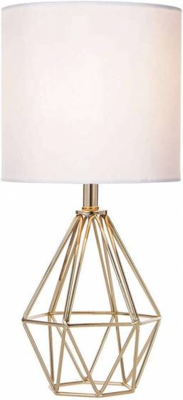 COTULIN Gold Modern Hollow Out Base Living Room Bedroom Small Table Lamp