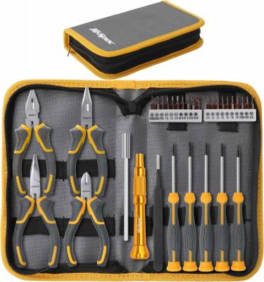 Hi-Spec 32pc Electronics Repair & Opening Tool Kit Set with Precision Screwdrivers, Pliers & Cutters