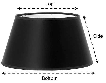 How to measure lamp shade