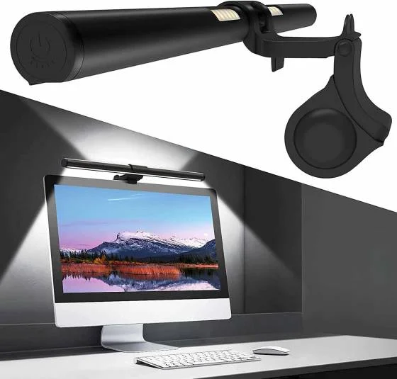 OOWOLF Monitor Screen Light Bar,CRI≥95, Eye-Caring,Dual Light, Filter Blue-Light, 3-Color Mode, Memory, Dimming