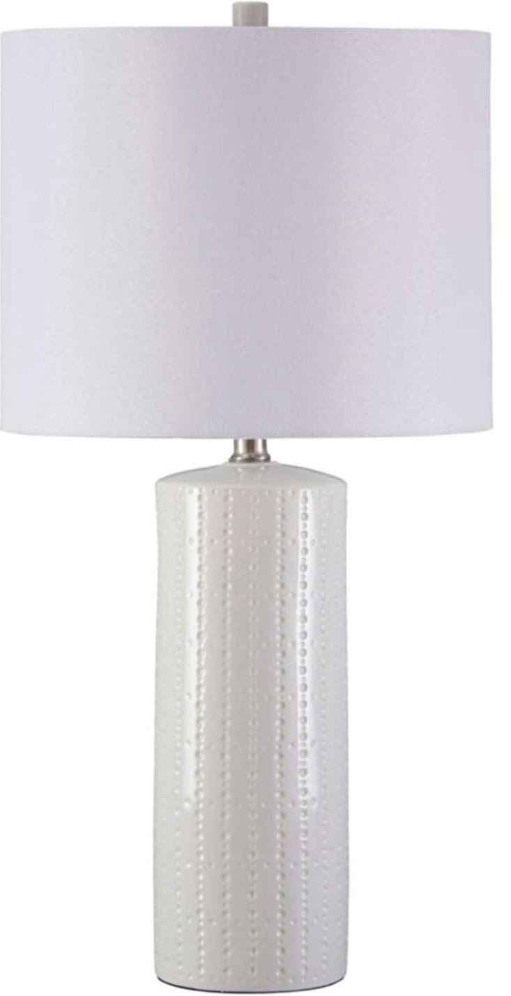 Signature Design by Ashley Steuben Contemporary Textured Ceramic Table Lamp