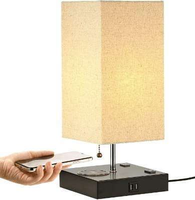 table lamp with a charger